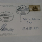 m/s Borkum, vanh. väripk, laivaleimat 7.5.1983 - pikkukuva 2