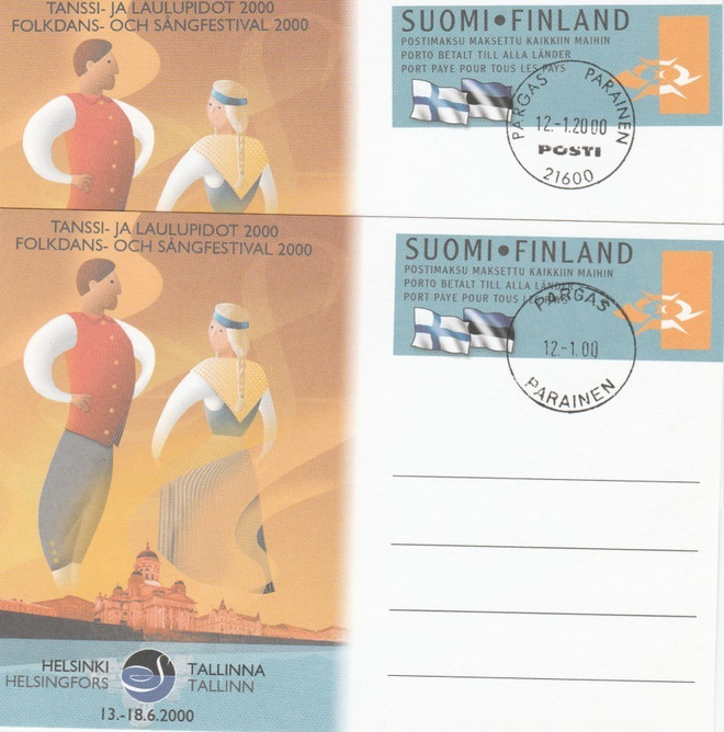 Postileima, PARAINEN--PARGAS, 2 erilaista leimaa