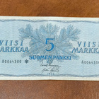 5 markkaa v. 1963 ilman litt A-tähti, vain 102 000kpl - pikkukuva 1