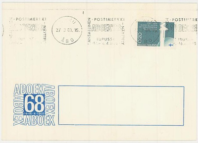 1968 ABOEX68 viestillinen painotuotteella