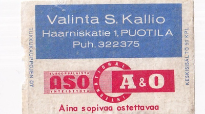 Puotila, Valinta S. Kallio  A & O   b523