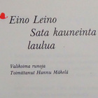 Eino Leino : Sata kauneinta laulua - Otava 1989 - pikkukuva 3