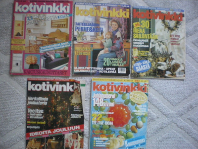 Kotivinkki 5 kpl v. 1989-93