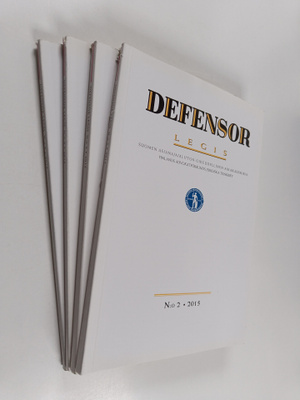 Defensor legis 2-6/2015 (puuttuu numero 4)