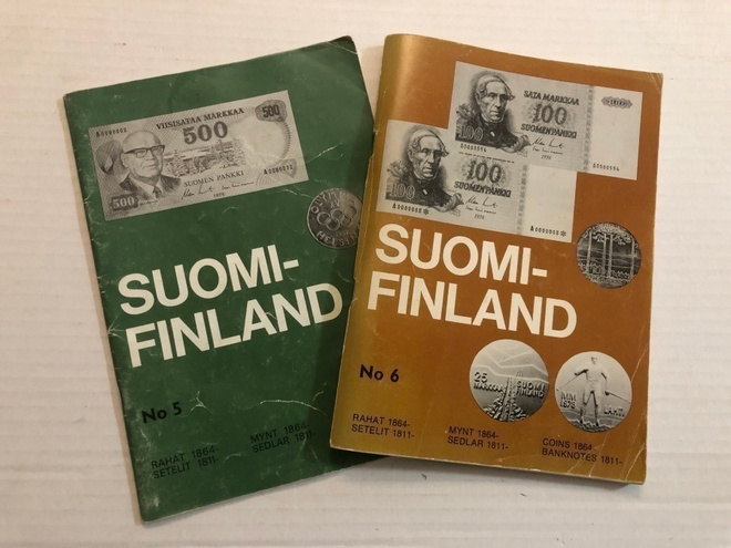 Suomi-Finland No 5 & No 6 Rahat Setelit