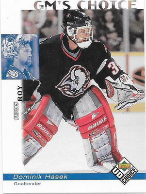 1998-99 UD Choice GM`S Choice #221 Dominik Hasek Buffalo MV