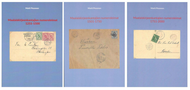 Maalaiskirjeenkantajien numeroleimat sarja 1251-2000