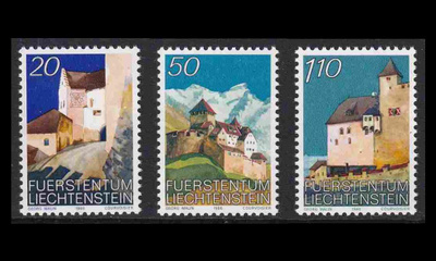 Liechtenstein 896-8 ** Vaduzin linna (1986)