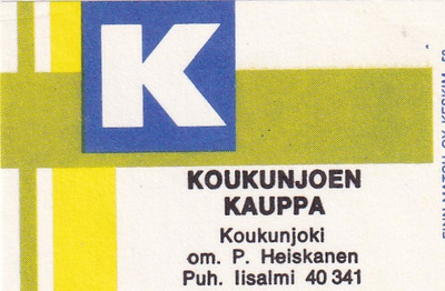 Koukunjoki, Koukunjoen kauppa om, P. Heiskanen   3/10