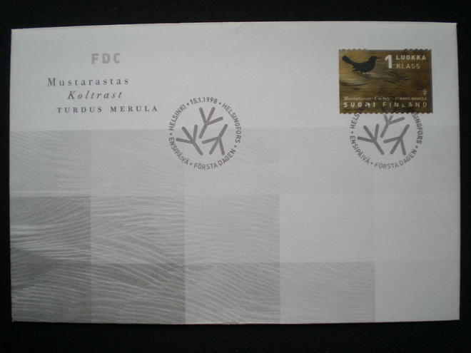 FDC Mustarastas 15.1.1998 - LaPe 1409