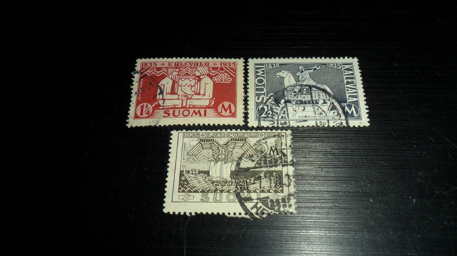 LAPE 191-192-193  KALEVALAN 100-VUOTISJUHLA 1935 28.2