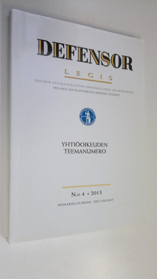 Defensor legis n:o 4/2013