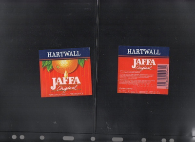 Hartwall Jaffa Original Appelsiinijuoma. Etiketti