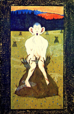 Hugo Simberg, Halla,  kulkenut