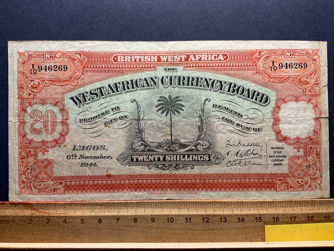 West Africa Currency Board 20 Shillings 6.Nov.1944
