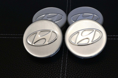 Hyundai vannekeskiöt – Kromi-hopea – 60mm (4kpl 