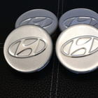 Hyundai vannekeskiöt – Kromi-hopea – 60mm (4kpl  - pikkukuva 1