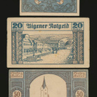 Itävalta Notgeld 10, 20, 50 Heller, Aigen 1920 - pikkukuva 1