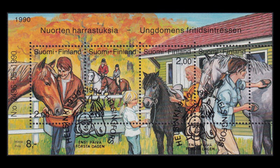 1117-20BL6 o Nuorten harrastuksia ratsastus (1990)
