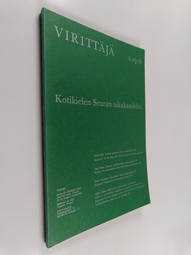 Virittäjä 2/1976