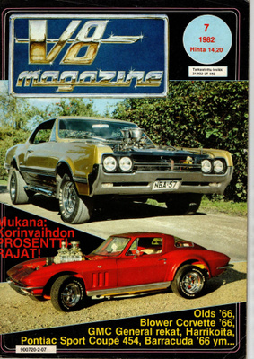 V8 magazine n:o 7 1982 Katso sisällysluettelo & Kuvat.