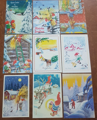 Tonttu kortit eri taiteilijat 0,05e/kpl