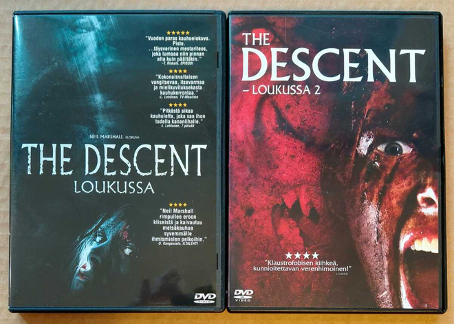 DESCENT – LOUKUSSA osat 1 & 2 – 2 Suomi-DVD:tä 2005 / 2009