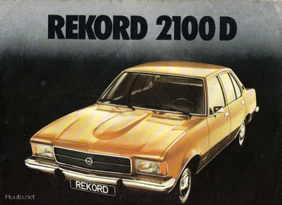 Opel Rekord Diesel -esite, 1972