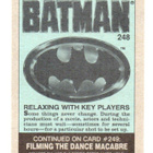 Purkkakuva BATMAN n:o 248 1989 RELAXING WITH KEY PLAYERS. - pikkukuva 2