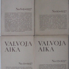 Valvoja-Aika 1937 vuosikerta numerot 1-12, 9 vihkoa. 566 s. - pikkukuva 3