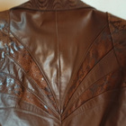 Käyttämätön nahkatakki, ruskea, koko 42 (XL) - pikkukuva 3