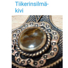 Kuutartyylinen pronssiriipus, tiikerinsilmäkivi - pikkukuva 2