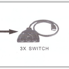 HDMI-kaapelin jakaja / 3 tulo + 1 lähtöportti - pikkukuva 2