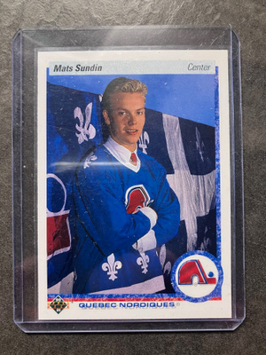 1990-91 Upper Deck Mats Sundin Rookie Quebec Nordiques #365