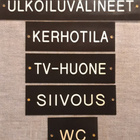 Kylttejä, ovikyltti tms., wc, kerhotila ym. erilaisia - pikkukuva 2
