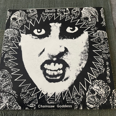 DEATH TRIP: Chainsaw Goddess *Deep Red * FIN 1990