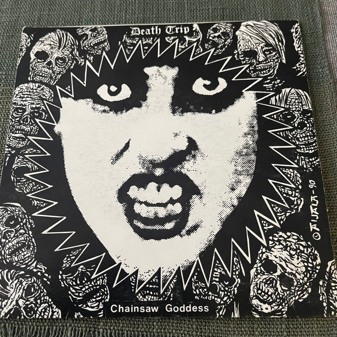 DEATH TRIP: Chainsaw Goddess *Deep Red * FIN 1990