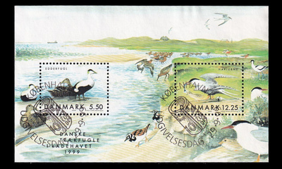 Tanska 1229-30BL13 o Muuttolintuja (1999)