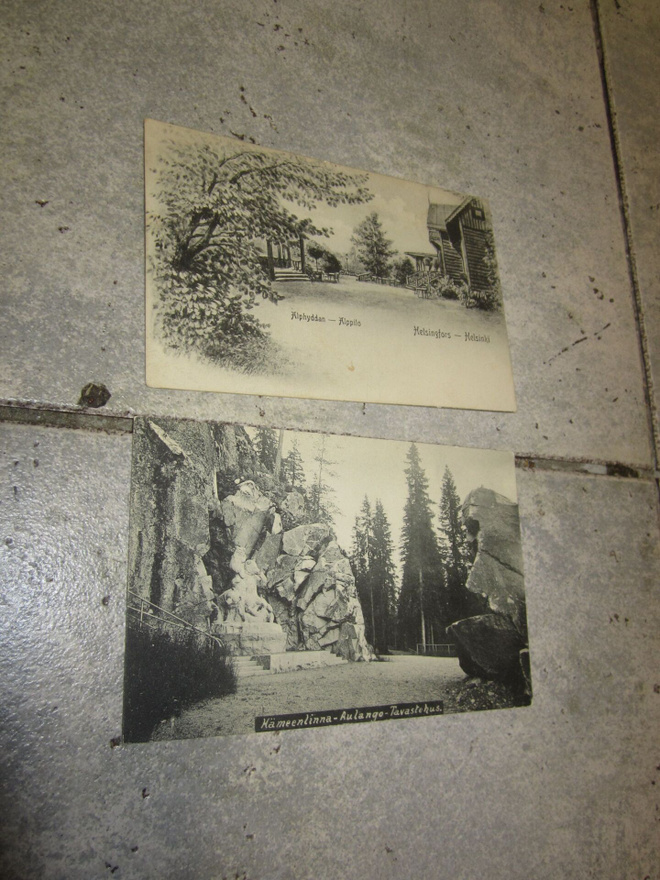 2 VANHAA POSTIKORTTIA - HKI ALPPILA & HML AULANKO