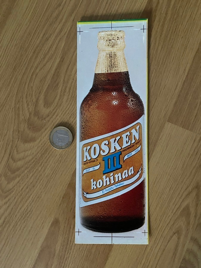 Kosken kohinaa III etiketti /mainos