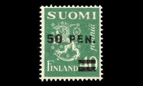 170I ** Leijona lisäp. 50p/40p vihreä (1931)