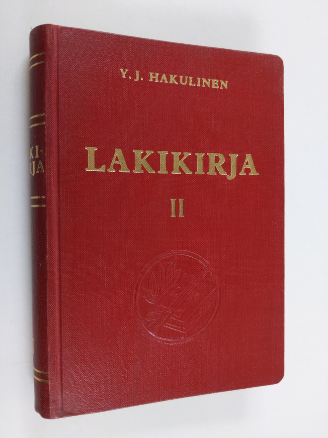 Y. J. Hakulinen : Lakikirja 2