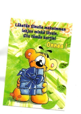 "°LÄHETÄN SINULLE MAKEIMMAN LAHJAN...."° -KORTTI / BoBo
