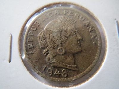 Peru 20 centavos 1948
