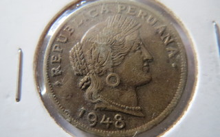 Peru 20 centavos 1948