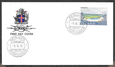 Islanti - FDC Herdubreid (Facit 497)