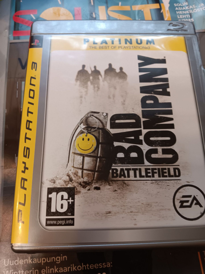 PS3 Battlefield : Bad Company videopeli (platinum kantinen)