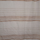 Ruusukulta valkoinen raita pitkät verhot 195x140cm - pikkukuva 2