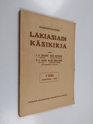 Kansantajuinen lakiasiain käsikirja : V nide rangaistuska...