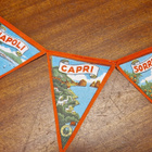 Napoli ,Capri vintage 5 Italia pientä viiriä - pikkukuva 2